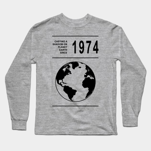 1974 birthday Long Sleeve T-Shirt by Duckfieldsketchbook01